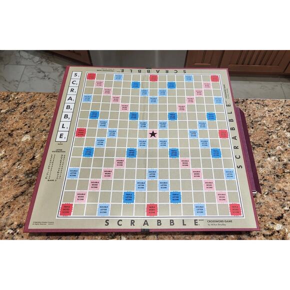Vintage Milton Bradley Scrabble Crossword Game - 1989 - Picture 3 of 16